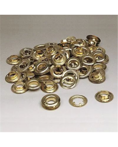 Oeillets + contre-oeillets Laiton pour Bâche, 9,5 mm, 1 paquet de 500