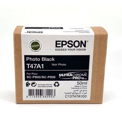 Cartouche d'encre Epson (50ml) pour SureColor P900 : Noir Photo