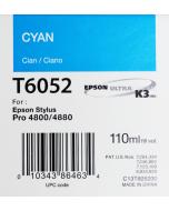 EPSON T6052 (C13T605200) - Cyan 110ml --> voir T6062 (C13T606200) CYAN 220ML 